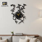 Artistic Nature-Inspired Wooden wall Clock